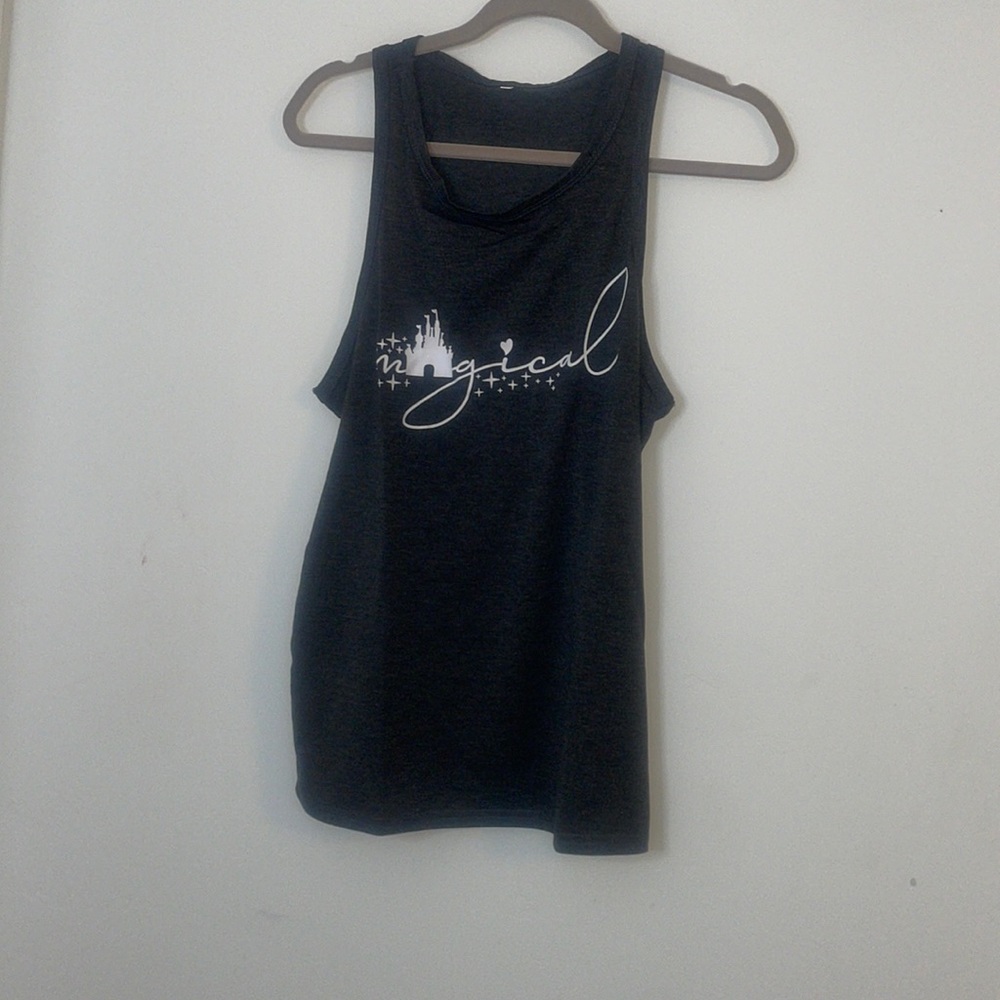 Magical Graphic Tank Top - Black